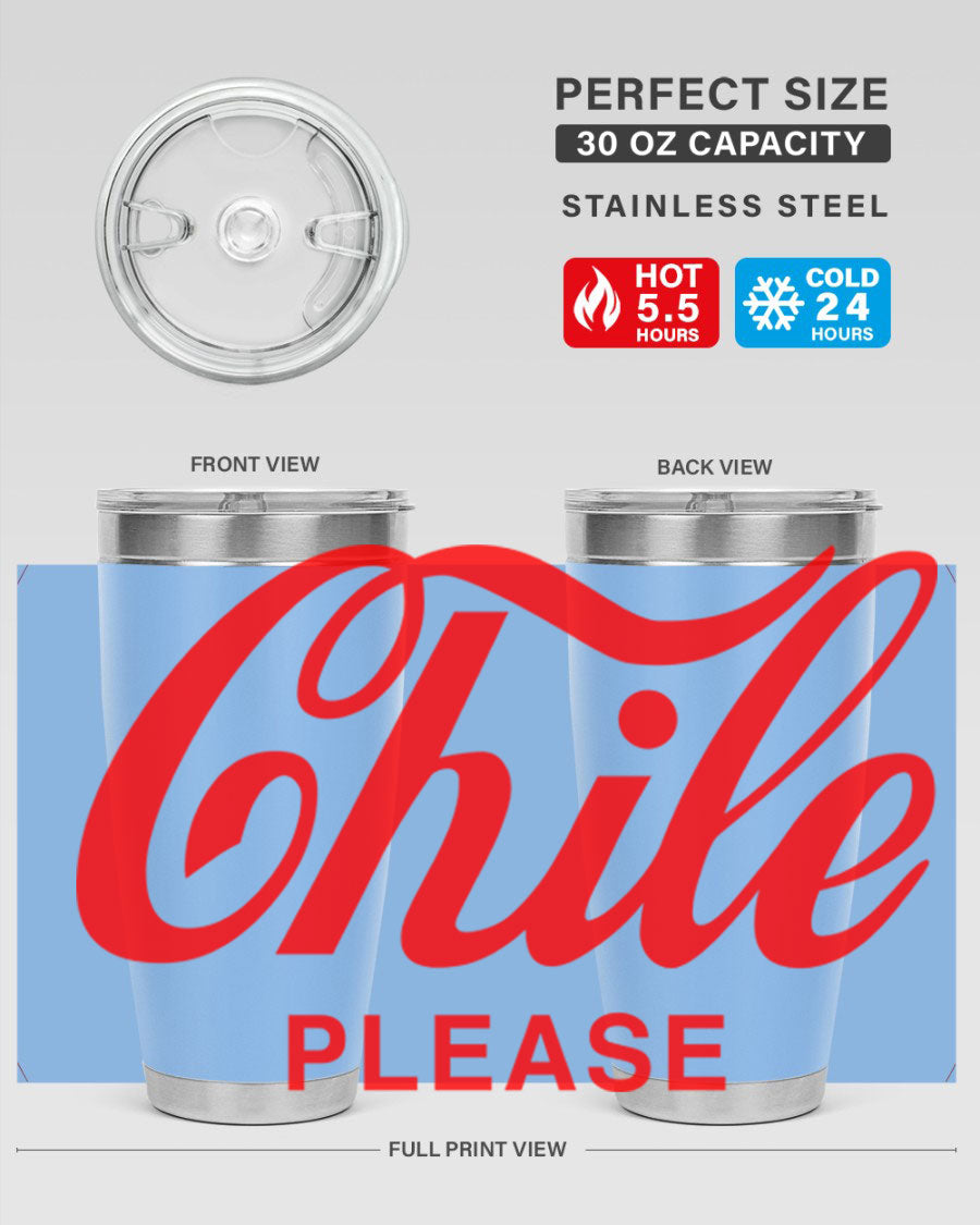 Chile Please 187# Cotton Tank featuring stylish black words and phrases on a soft cotton fabric.