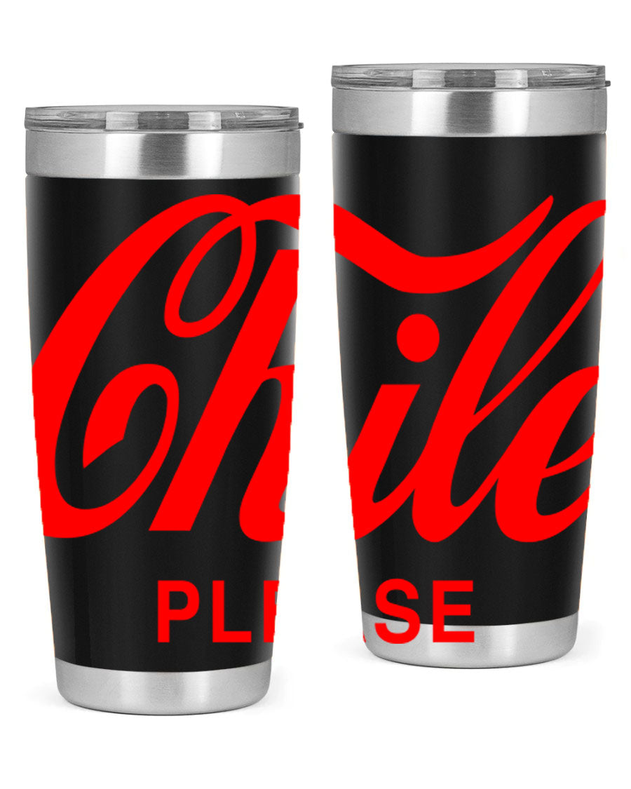 Chile Please 187# Cotton Tank featuring stylish black words and phrases on a soft cotton fabric.