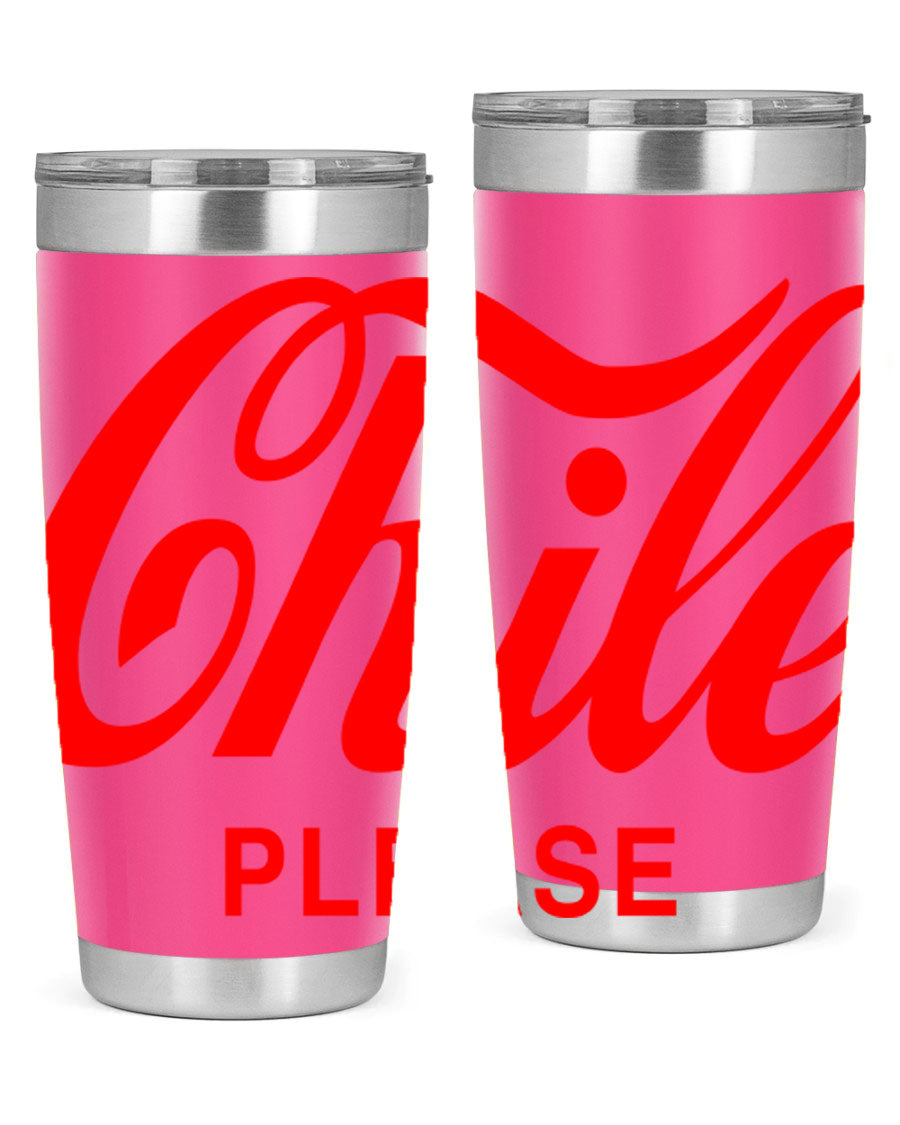 Chile Please 187# Cotton Tank featuring stylish black words and phrases on a soft cotton fabric.