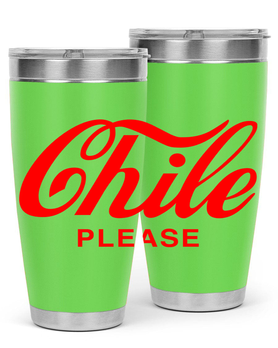 Chile Please 187# Cotton Tank featuring stylish black words and phrases on a soft cotton fabric.