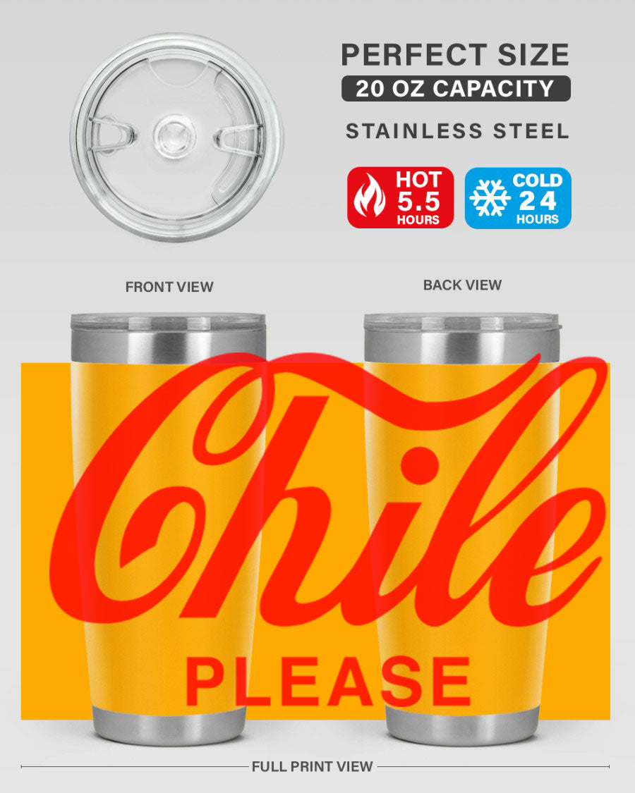 Chile Please 187# Cotton Tank featuring stylish black words and phrases on a soft cotton fabric.