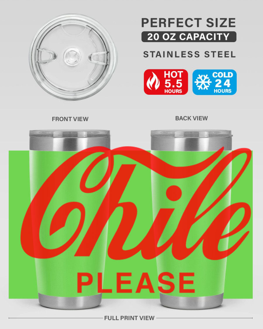 Chile Please 187# Cotton Tank featuring stylish black words and phrases on a soft cotton fabric.