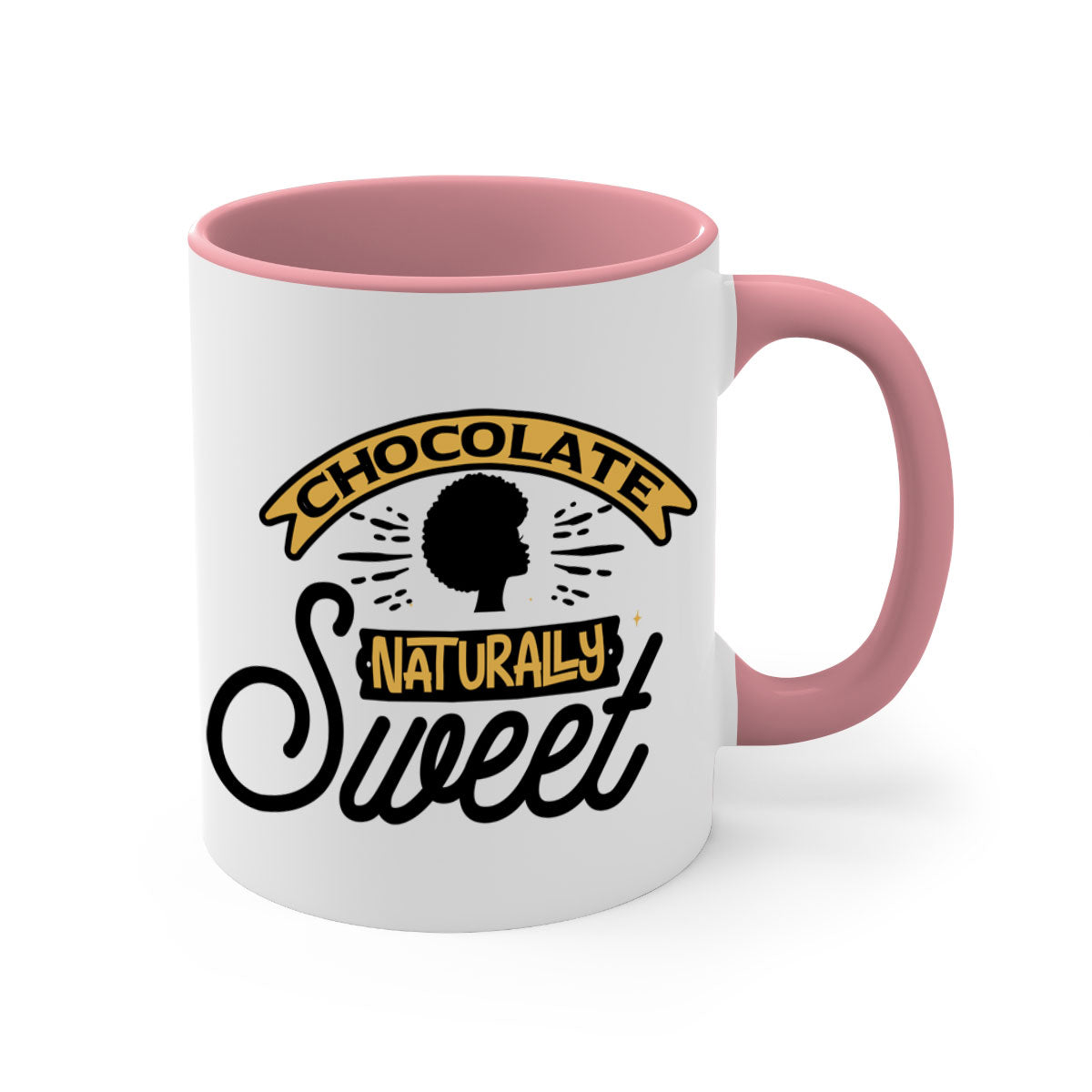 Chocolate Naturally Sweet Style 44# Mug with colorful handle and glossy finish, perfect for coffee and tea.
