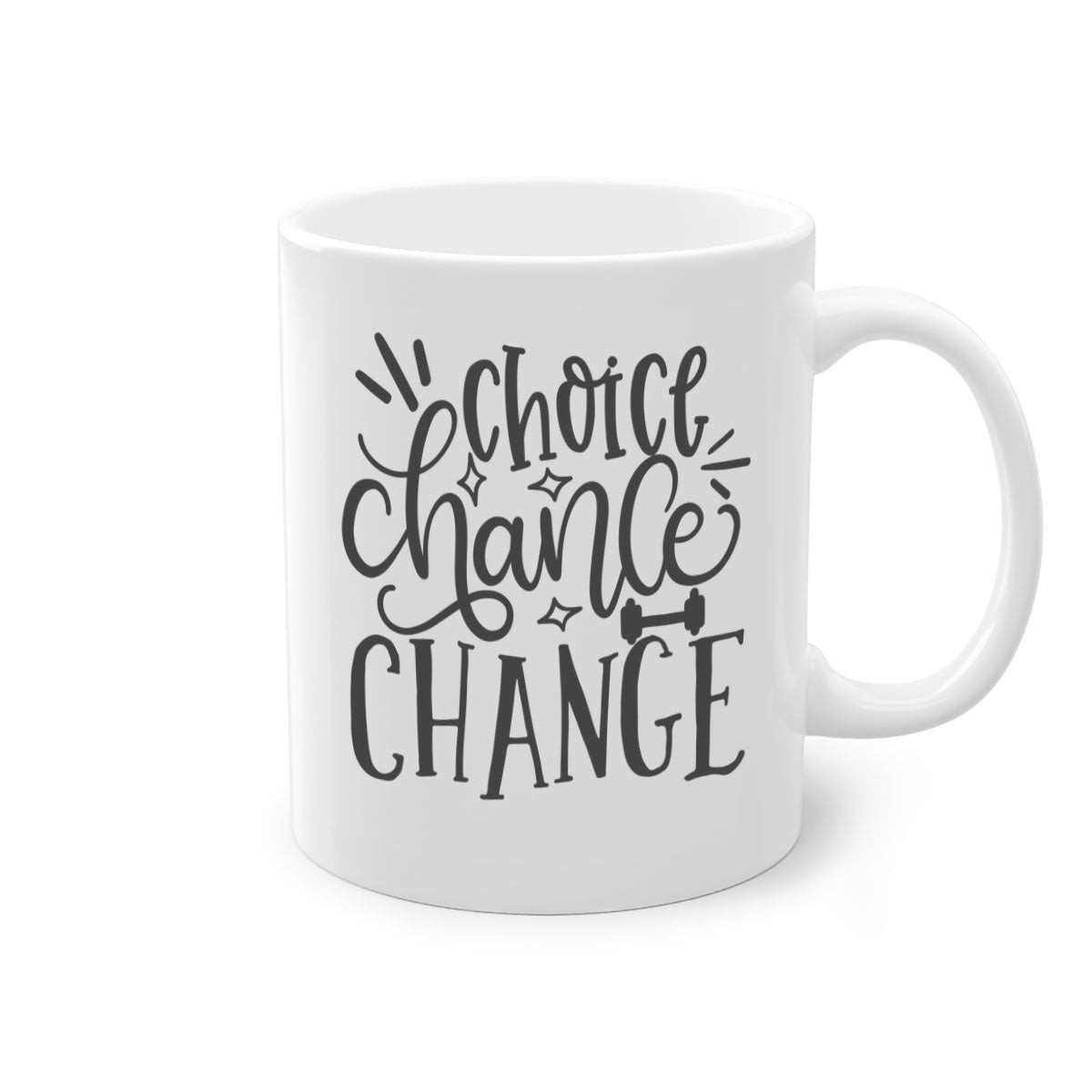 Choice chance change Style 133# Mug featuring a glossy finish, colored handle, and interior in five vibrant colors.
