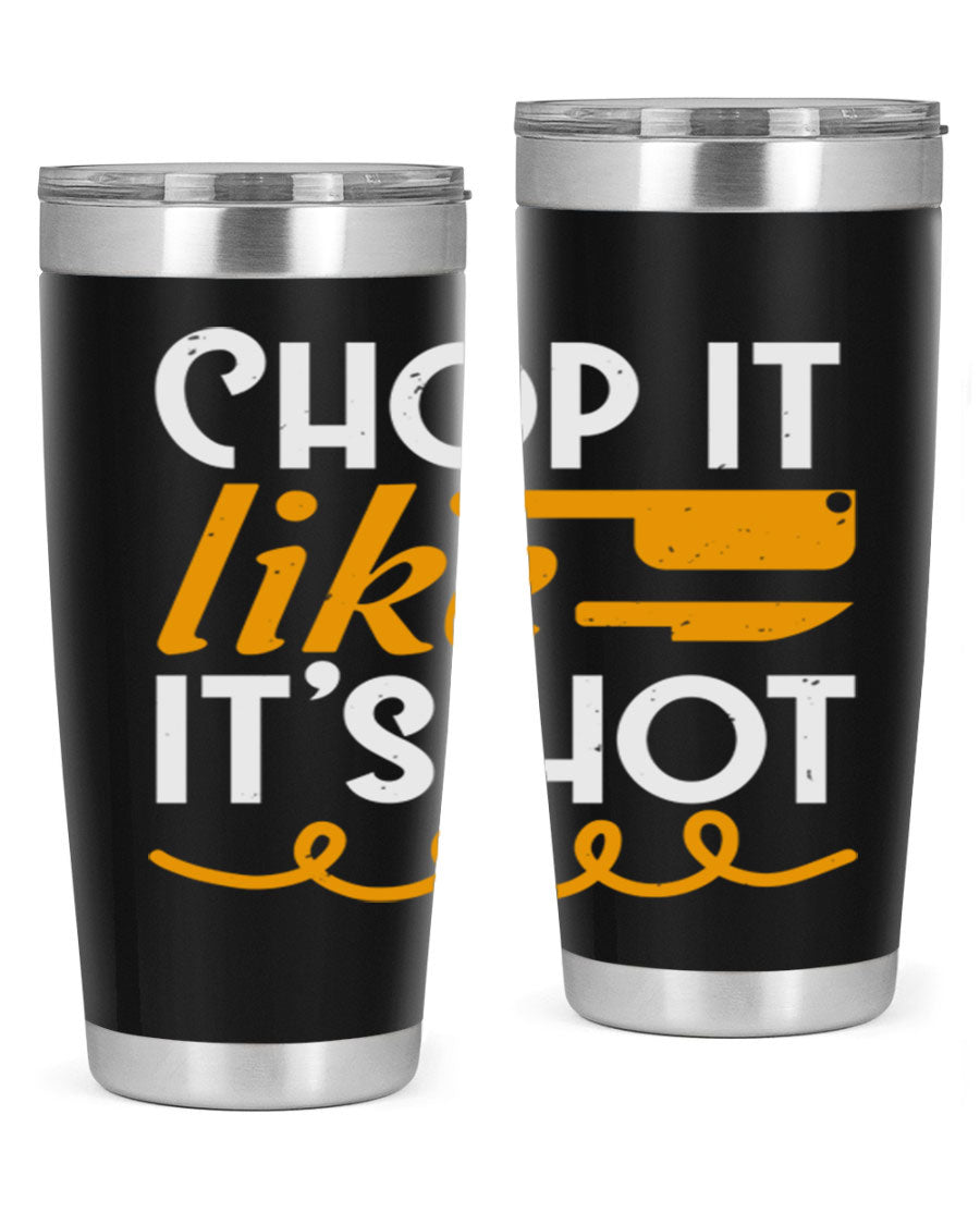 Chop it lits Hot 58# Tumbler, a double wall vacuum stainless steel tumbler with copper lining, designed for hot and cold beverages.