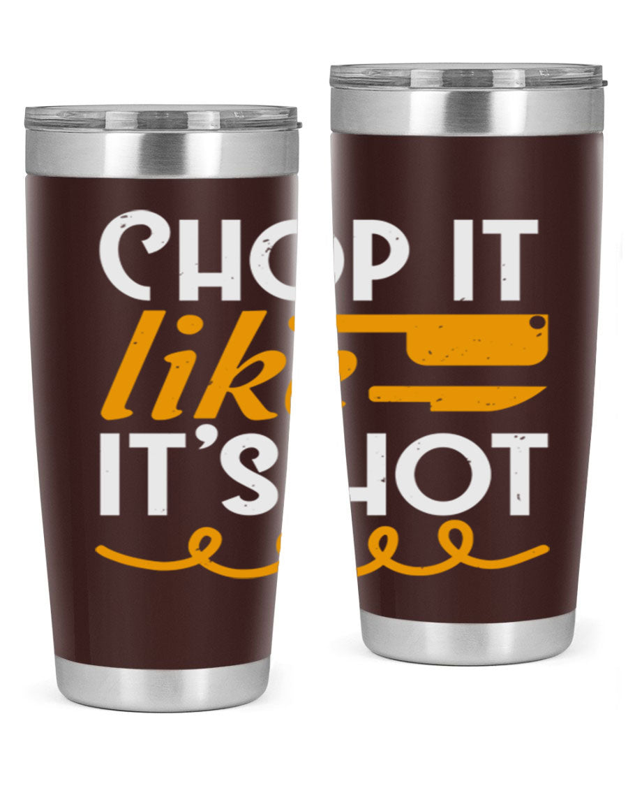 Chop it lits Hot 58# Tumbler, a double wall vacuum stainless steel tumbler with copper lining, designed for hot and cold beverages.