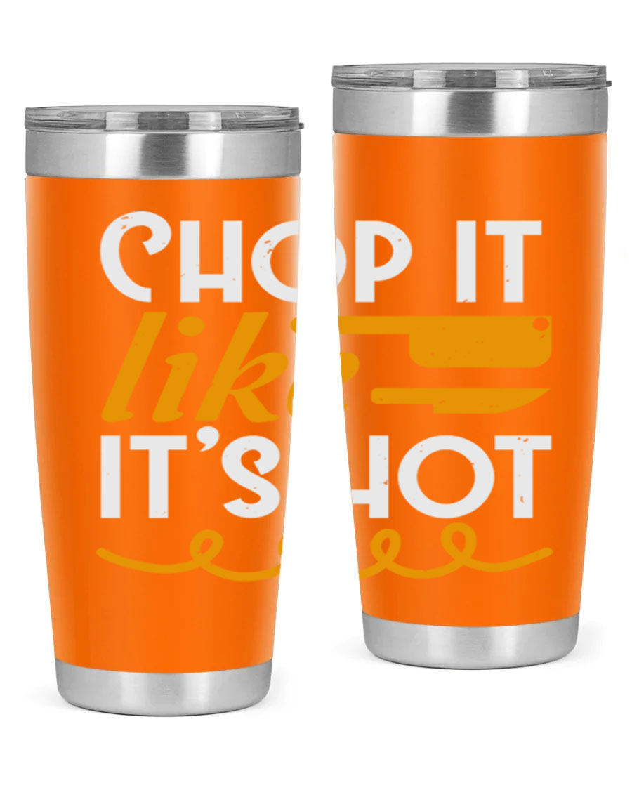 Chop it lits Hot 58# Tumbler, a double wall vacuum stainless steel tumbler with copper lining, designed for hot and cold beverages.
