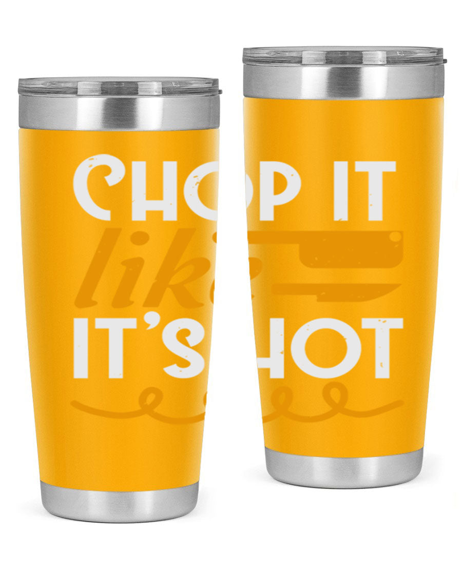 Chop it lits Hot 58# Tumbler, a double wall vacuum stainless steel tumbler with copper lining, designed for hot and cold beverages.