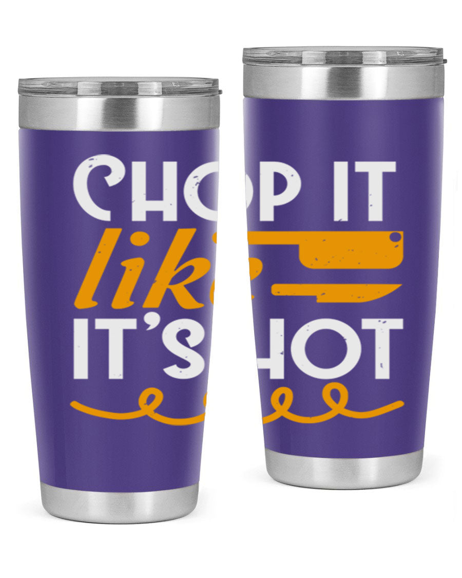 Chop it lits Hot 58# Tumbler, a double wall vacuum stainless steel tumbler with copper lining, designed for hot and cold beverages.