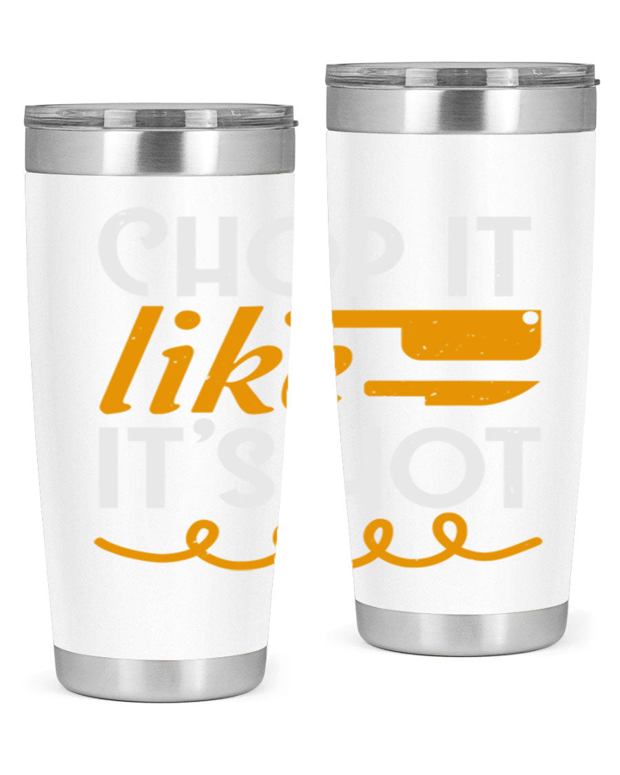 Chop it lits Hot 58# Tumbler, a double wall vacuum stainless steel tumbler with copper lining, designed for hot and cold beverages.
