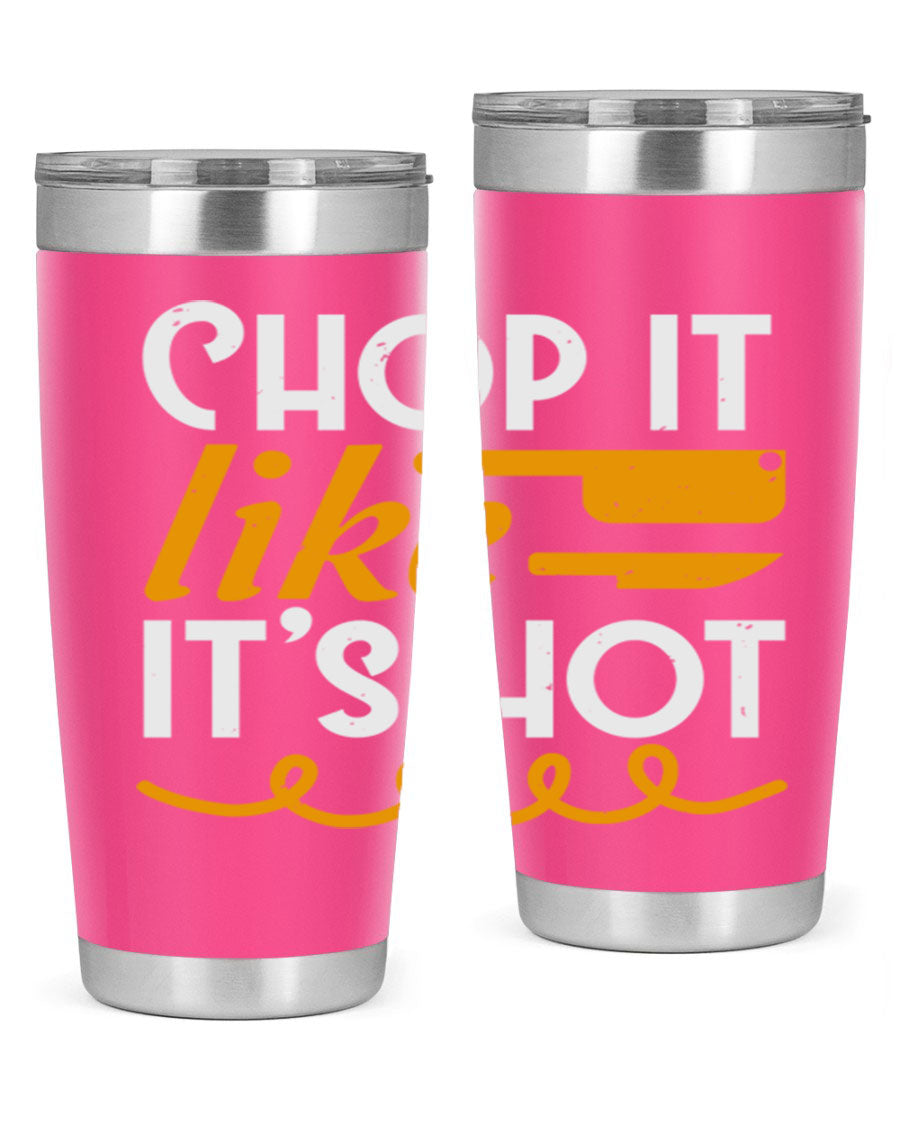 Chop it lits Hot 58# Tumbler, a double wall vacuum stainless steel tumbler with copper lining, designed for hot and cold beverages.