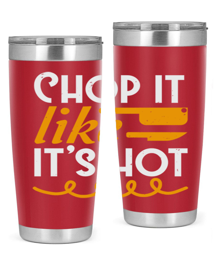 Chop it lits Hot 58# Tumbler, a double wall vacuum stainless steel tumbler with copper lining, designed for hot and cold beverages.