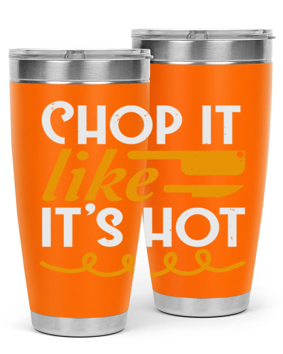 Chop it lits Hot 58# Tumbler, a double wall vacuum stainless steel tumbler with copper lining, designed for hot and cold beverages.