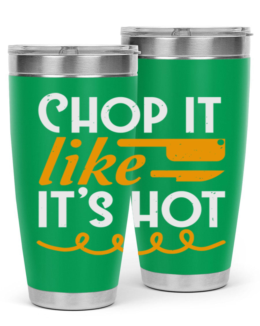 Chop it lits Hot 58# Tumbler, a double wall vacuum stainless steel tumbler with copper lining, designed for hot and cold beverages.