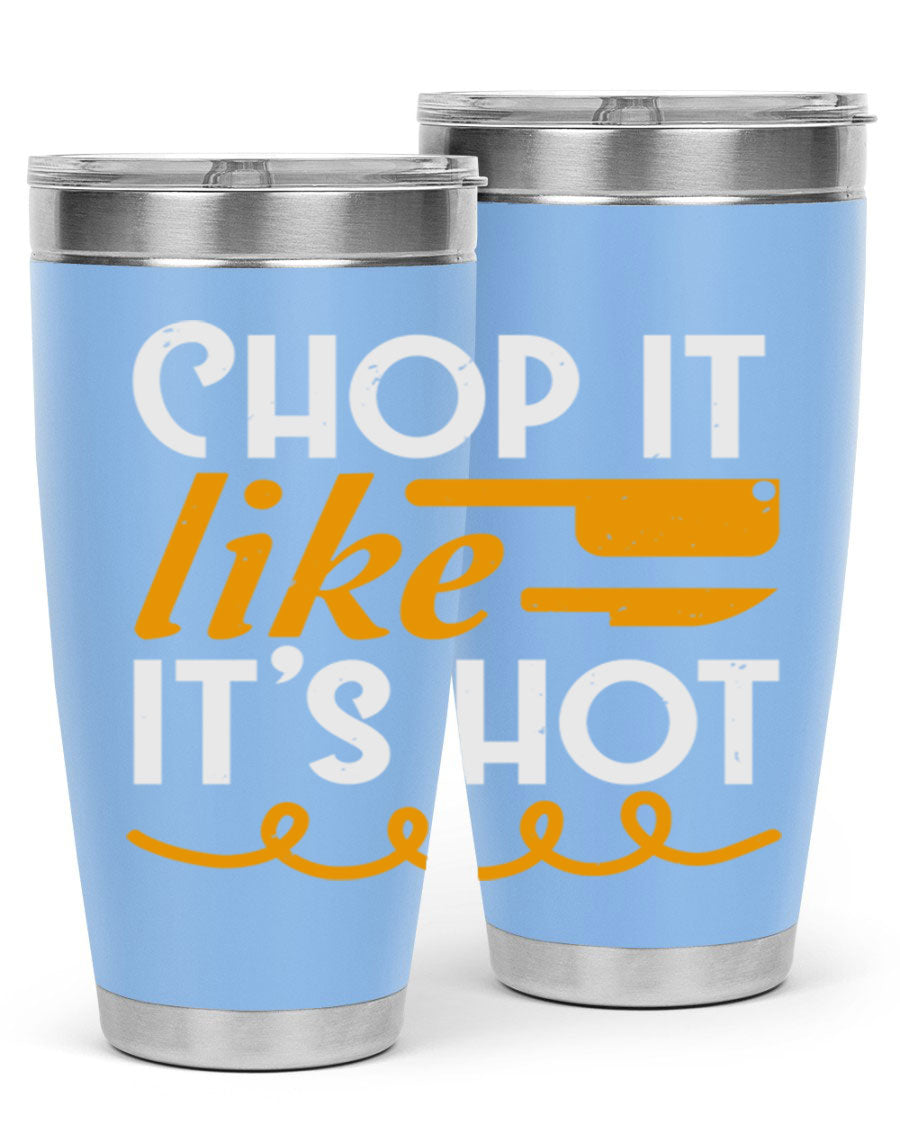 Chop it lits Hot 58# Tumbler, a double wall vacuum stainless steel tumbler with copper lining, designed for hot and cold beverages.