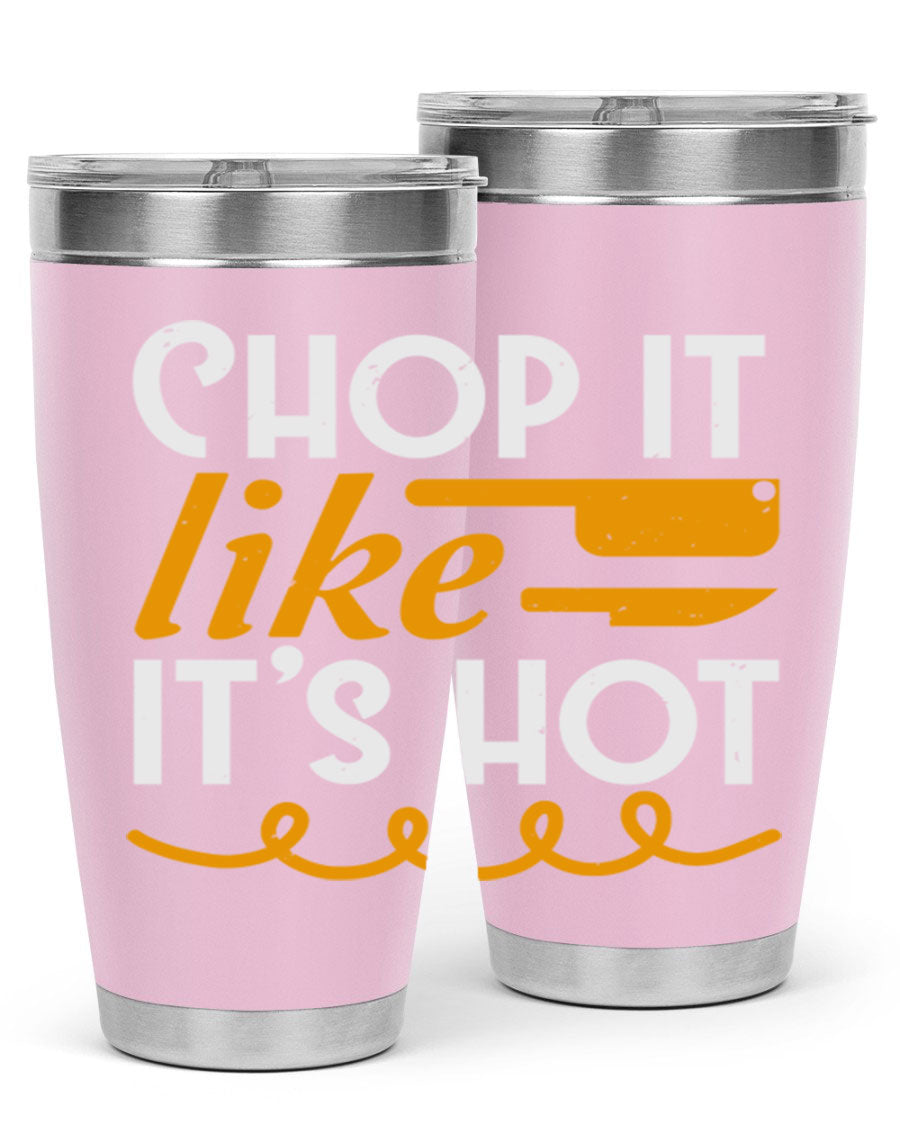 Chop it lits Hot 58# Tumbler, a double wall vacuum stainless steel tumbler with copper lining, designed for hot and cold beverages.