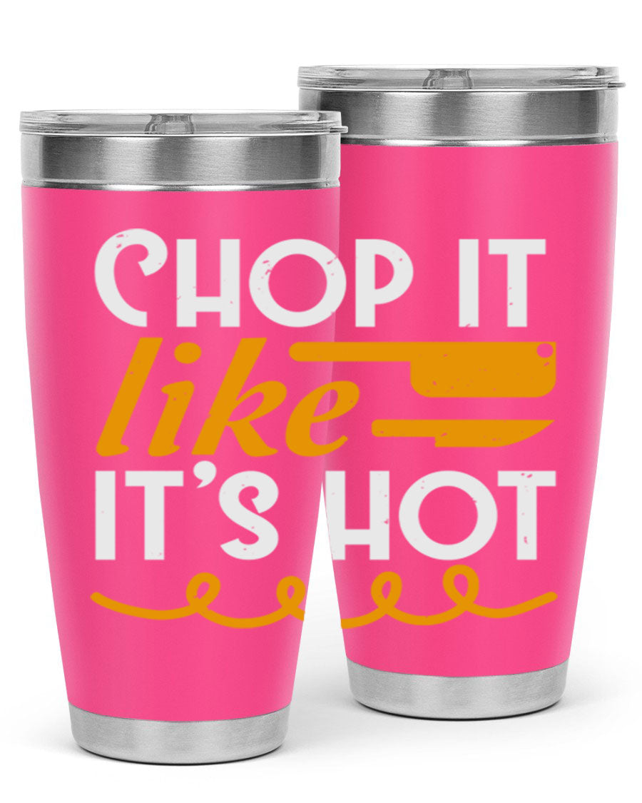 Chop it lits Hot 58# Tumbler, a double wall vacuum stainless steel tumbler with copper lining, designed for hot and cold beverages.