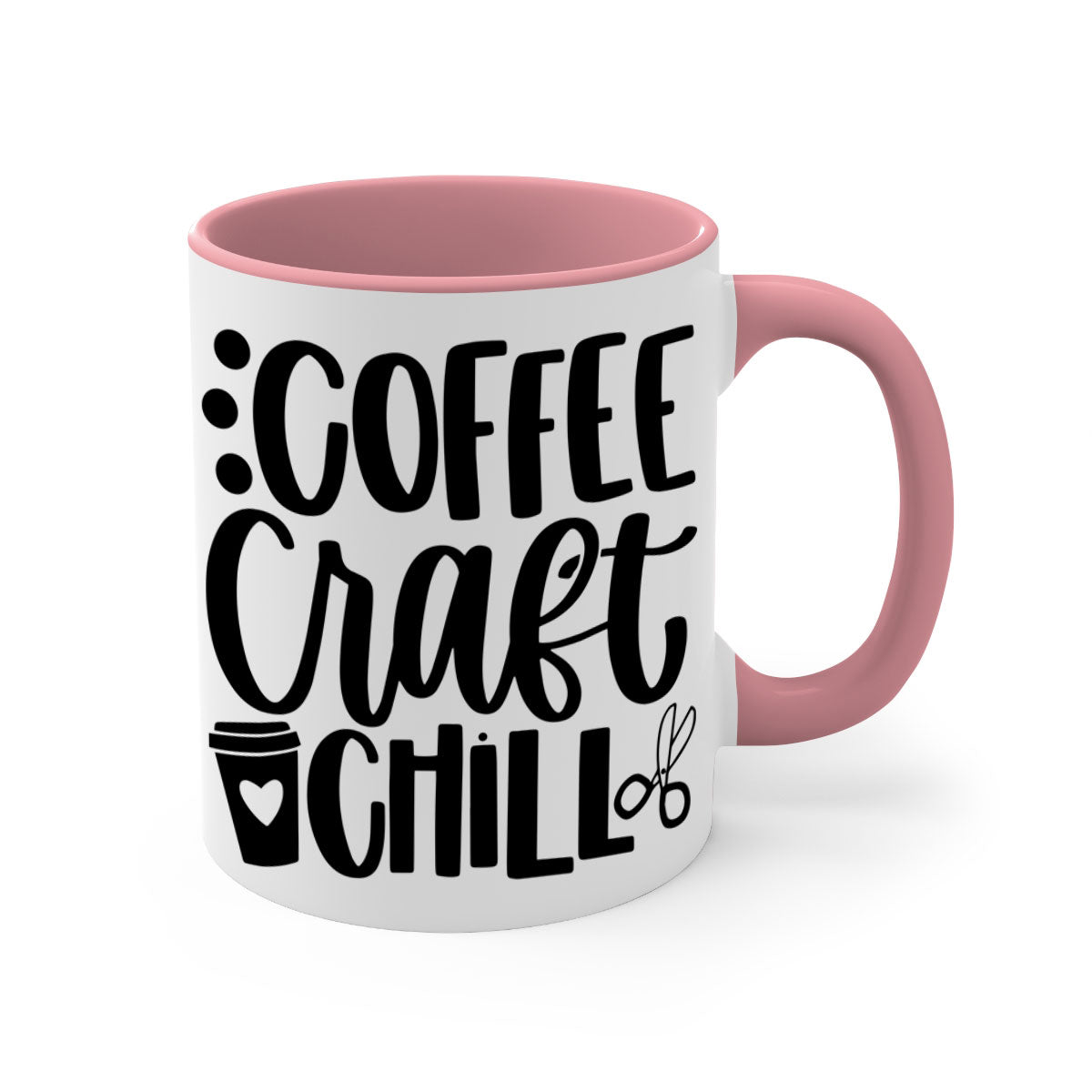 Coffee Craft Chill 42# Mug in five vibrant colors with a glossy finish and easy-grip handle.