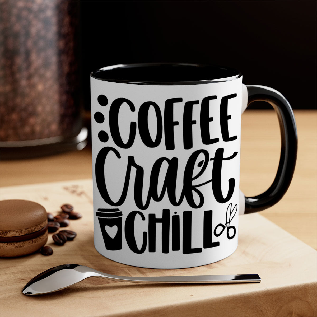 Coffee Craft Chill 42# Mug in five vibrant colors with a glossy finish and easy-grip handle.