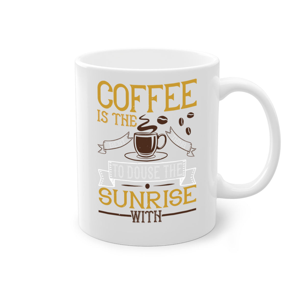 A stylish two-tone coffee mug with a glossy finish, featuring a colored handle and interior, available in five vibrant colors.