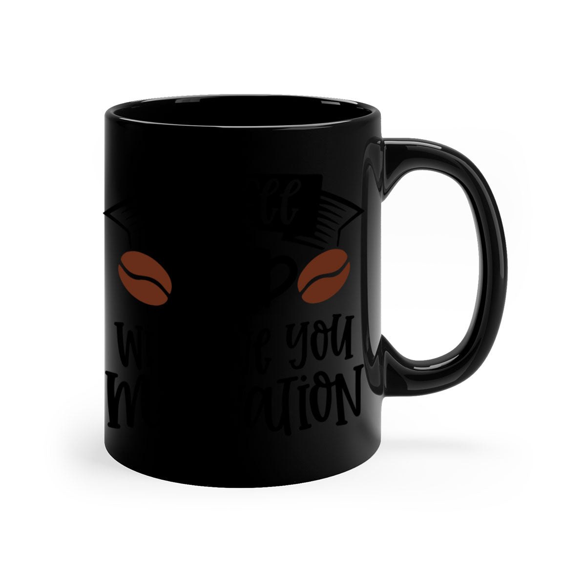 A stylish two-tone coffee mug with a glossy finish, featuring a colored handle and interior, available in five colors.