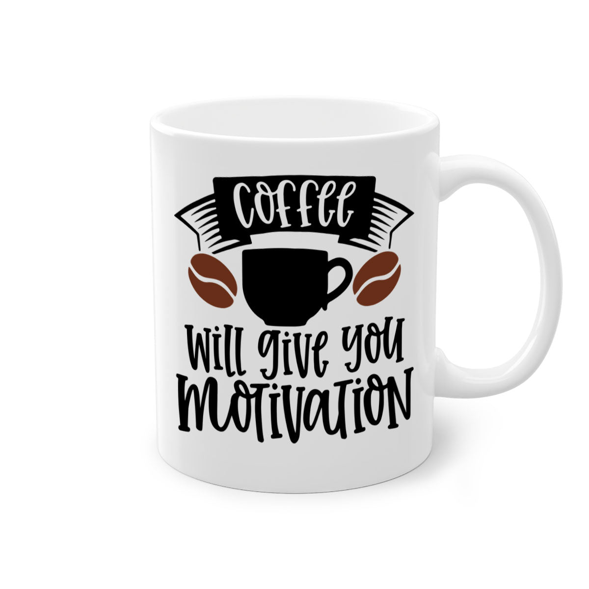 A stylish two-tone coffee mug with a glossy finish, featuring a colored handle and interior, available in five colors.