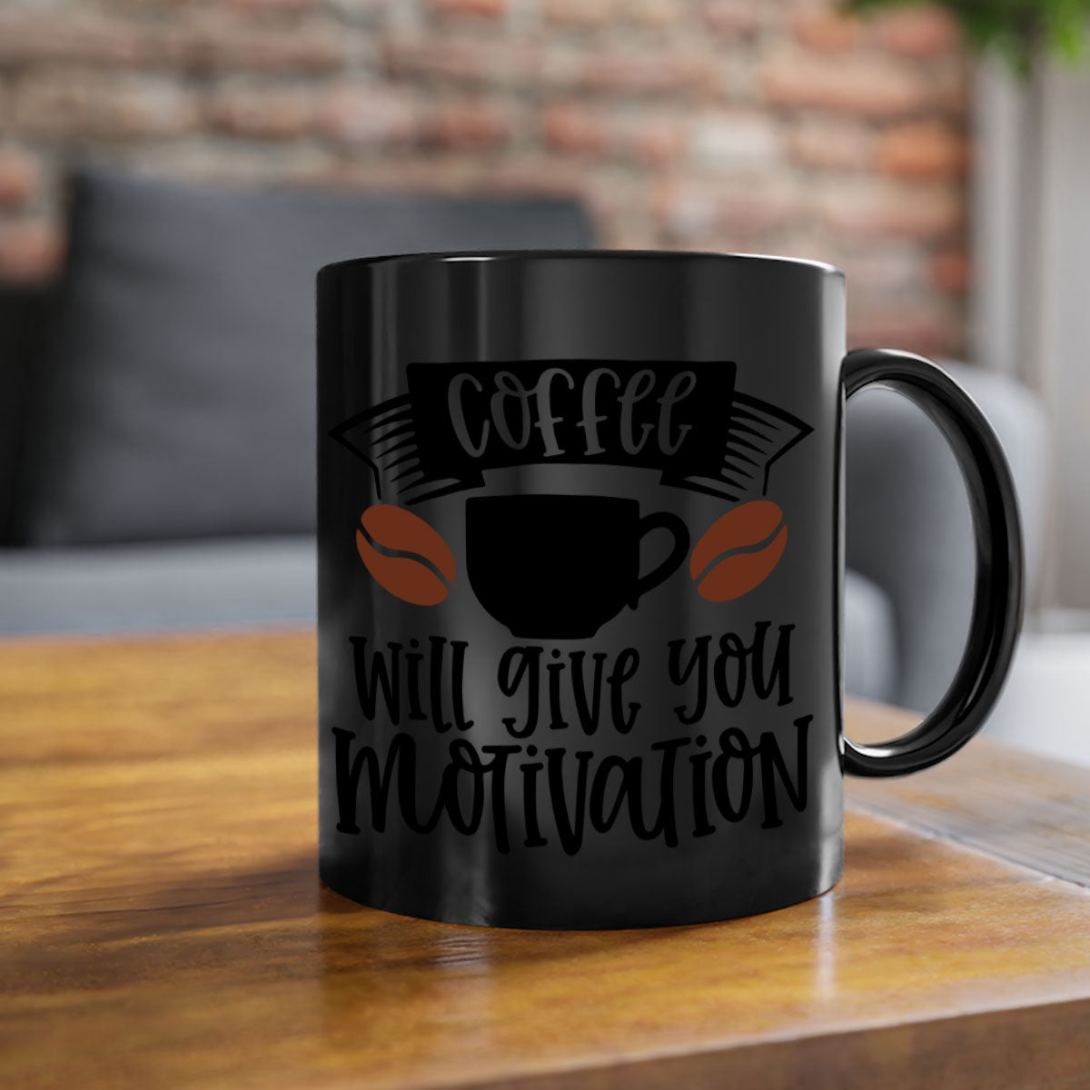 A stylish two-tone coffee mug with a glossy finish, featuring a colored handle and interior, available in five colors.