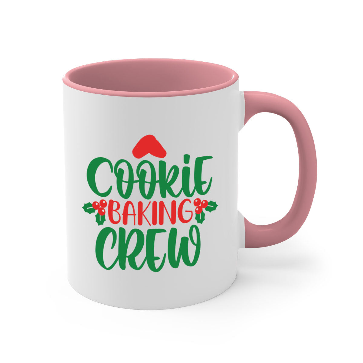 Cookie Baking Crew Style 133# Mug with colored handle and glossy finish, available in multiple colors and sizes.