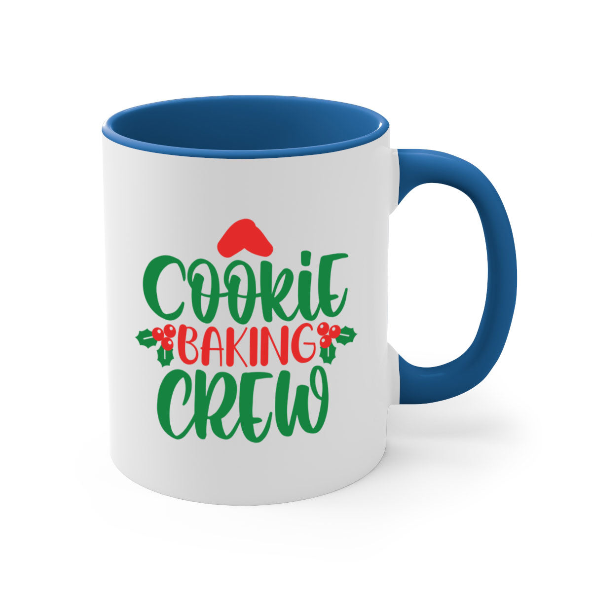 Cookie Baking Crew Style 133# Mug with colored handle and glossy finish, available in multiple colors and sizes.