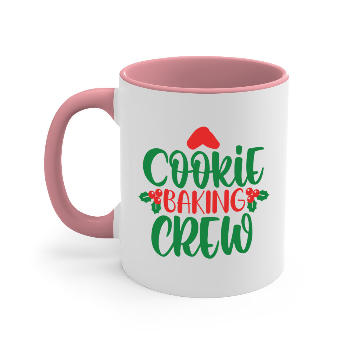 Cookie Baking Crew Style 133# Mug with colored handle and glossy finish, available in multiple colors and sizes.