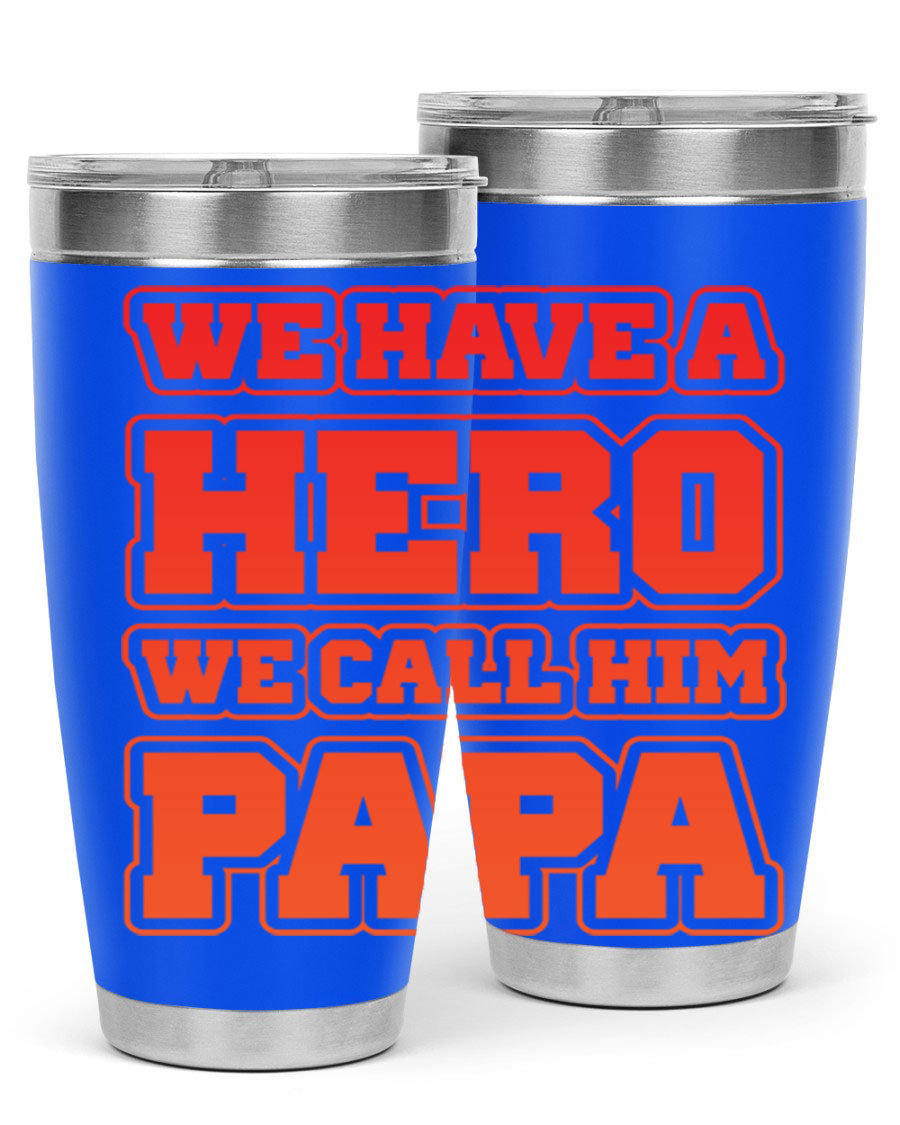 Cool Daddy T-shirt design 43# with a stylish 20oz stainless steel tumbler, showcasing its modern design and functionality.