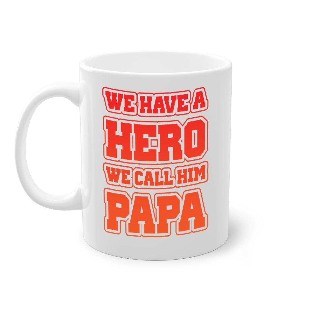 Cool Daddy T-shirt design 43# Mug with a glossy finish and colorful handle, available in multiple sizes.