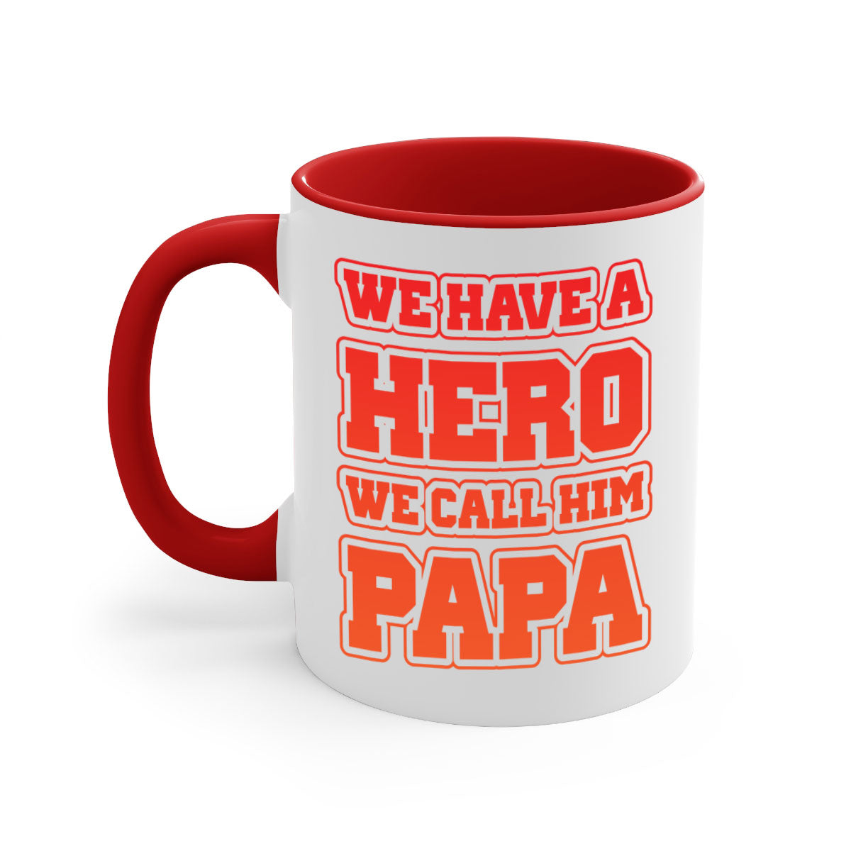 Cool Daddy T-shirt design 43# Mug with a glossy finish and colorful handle, available in multiple sizes.