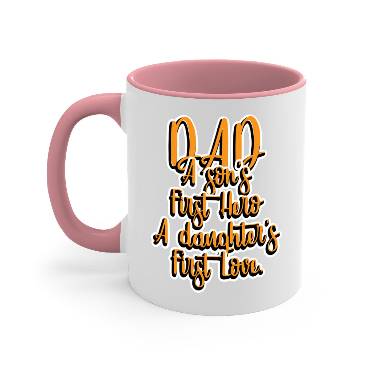 Cool Daddy Tshirt design 45# Mug featuring a two-tone color scheme with a glossy finish and easy-grip handle.