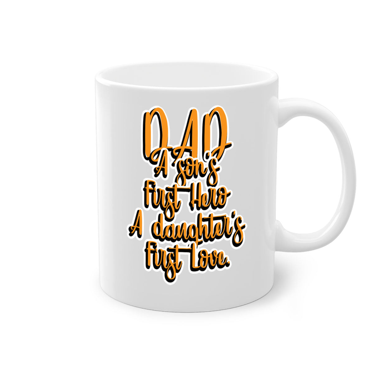 Cool Daddy Tshirt design 44# Mug with a glossy finish, featuring a colored handle and interior, available in multiple colors.