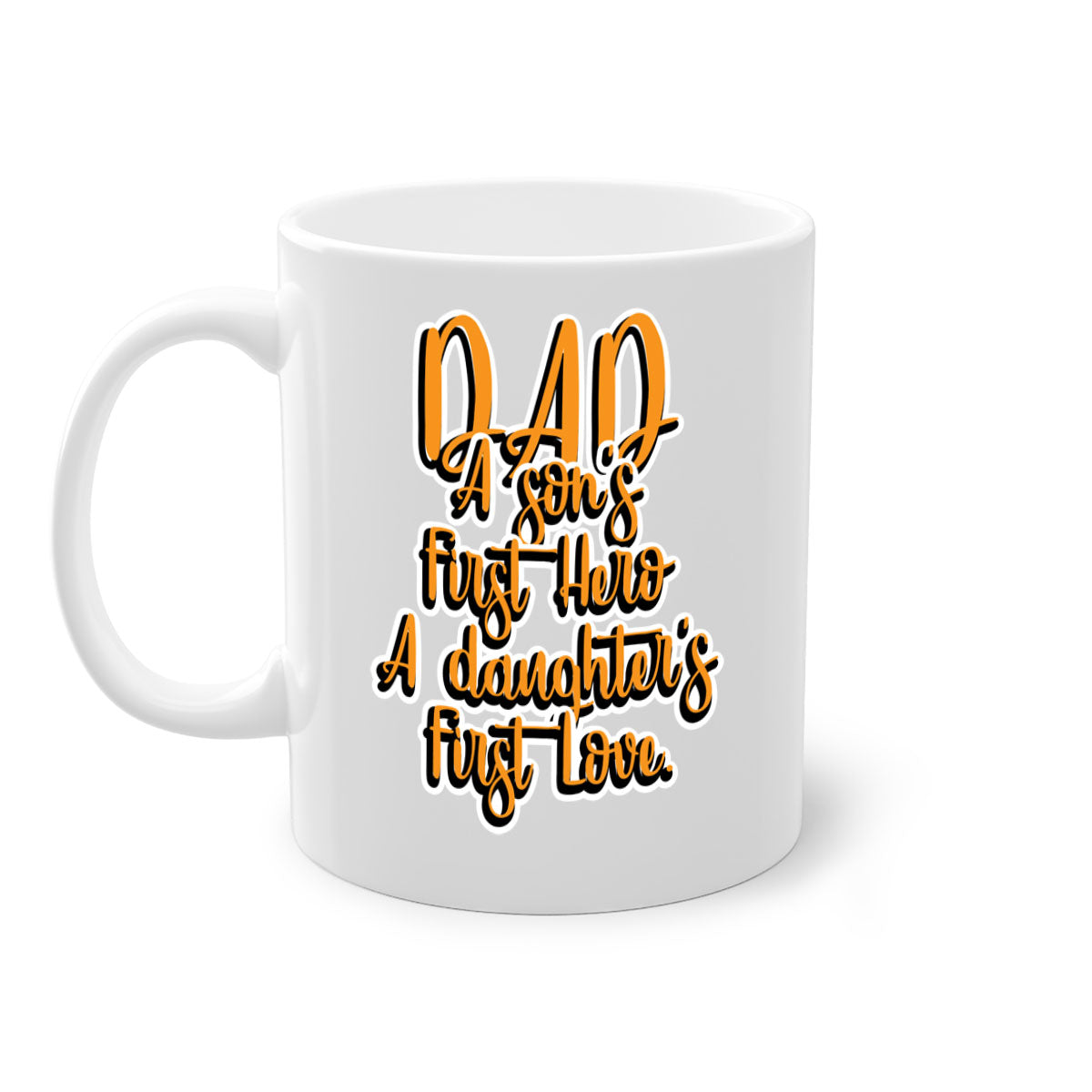 Cool Daddy Tshirt design 44# Mug with a glossy finish, featuring a colored handle and interior, available in multiple colors.