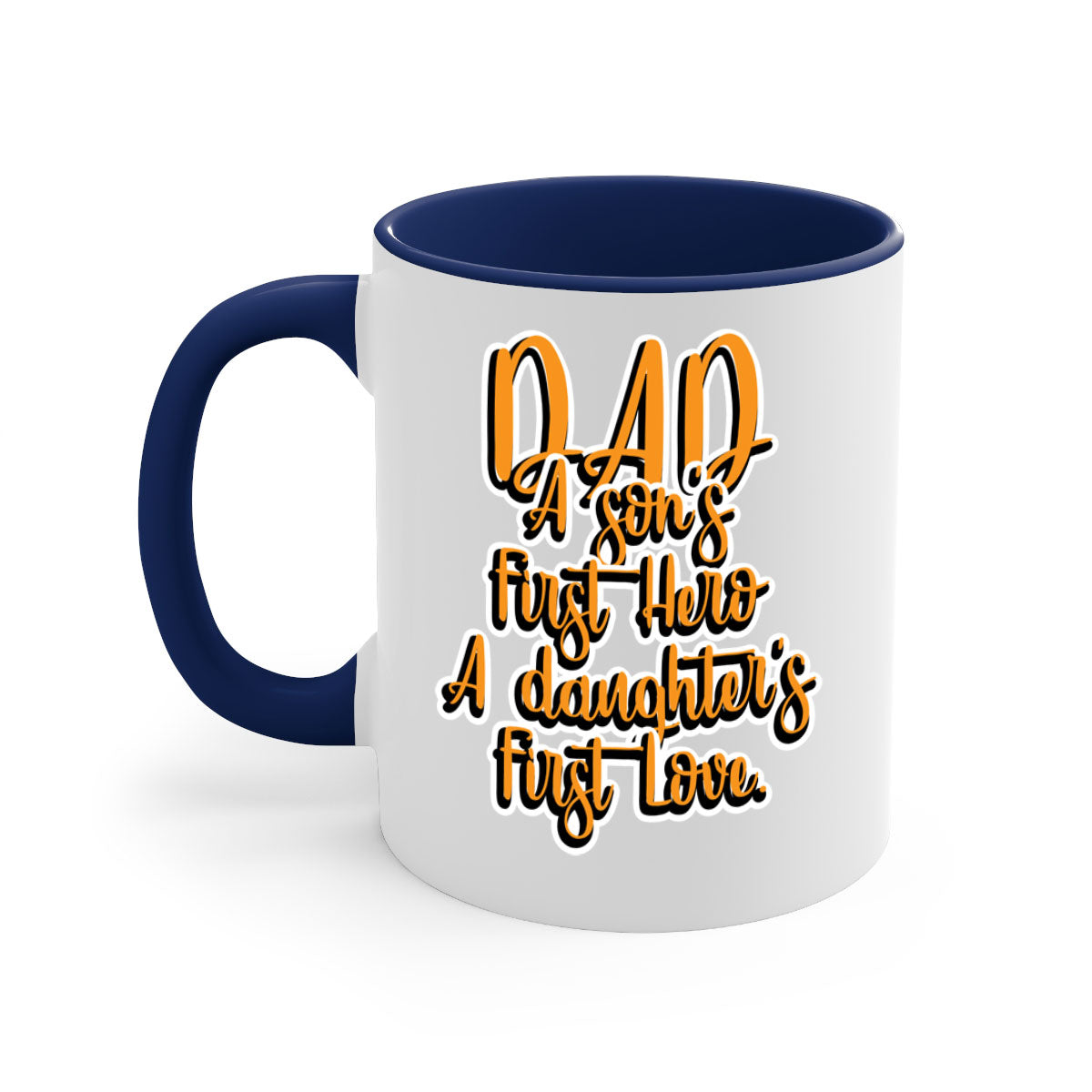 Cool Daddy Tshirt design 44# Mug with a glossy finish, featuring a colored handle and interior, available in multiple colors.