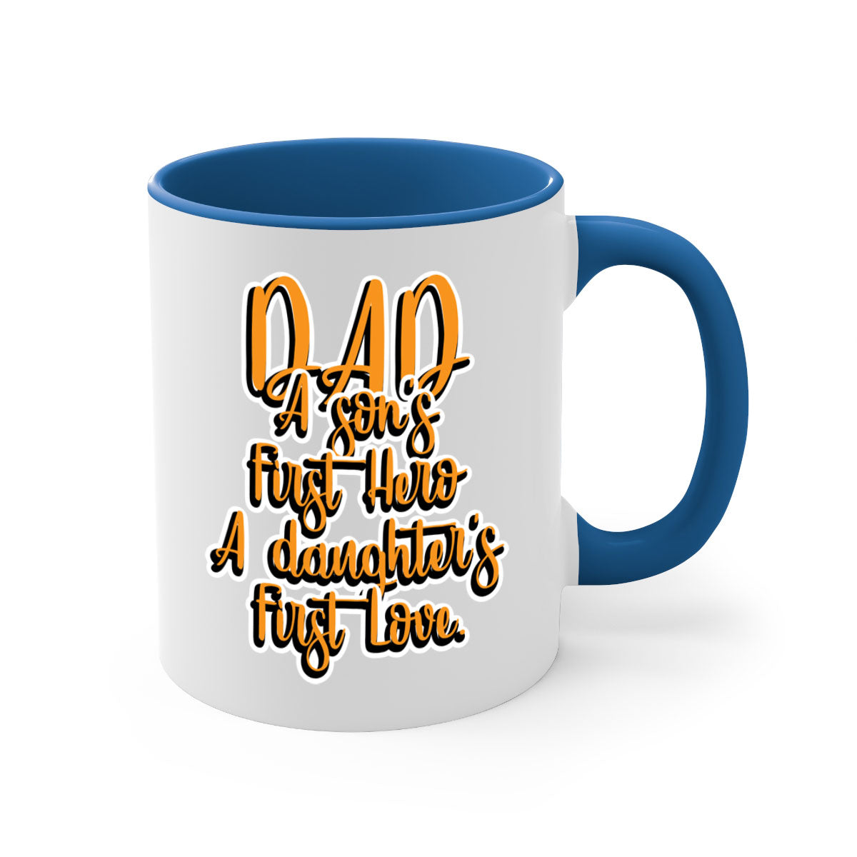 Cool Daddy Tshirt design 44# Mug with a glossy finish, featuring a colored handle and interior, available in multiple colors.