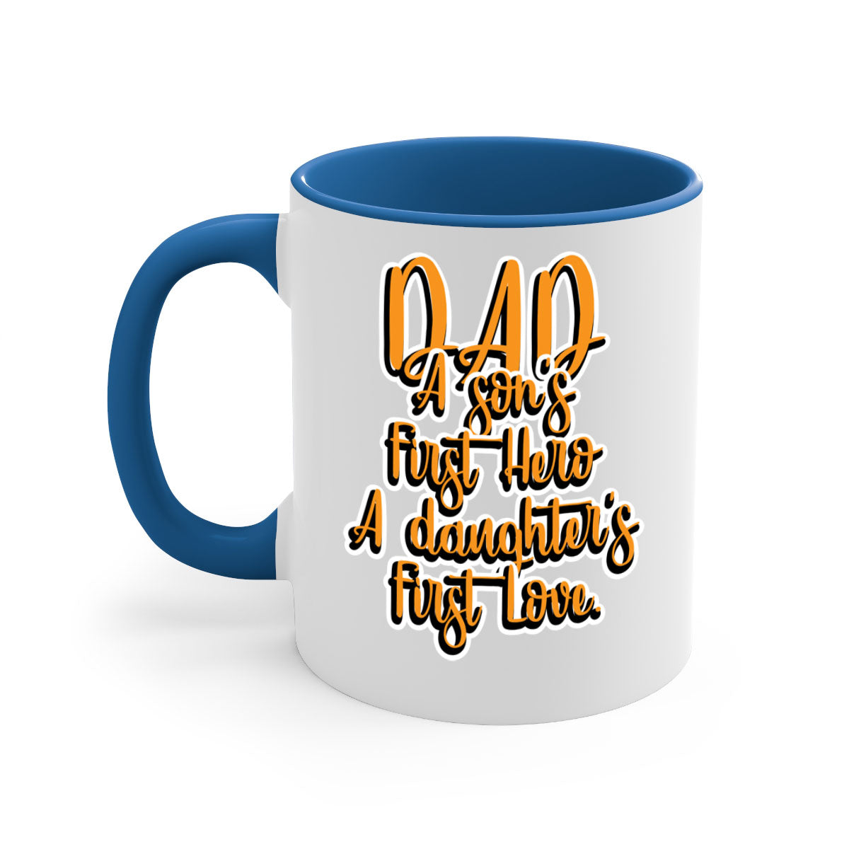 Cool Daddy Tshirt design 44# Mug with a glossy finish, featuring a colored handle and interior, available in multiple colors.