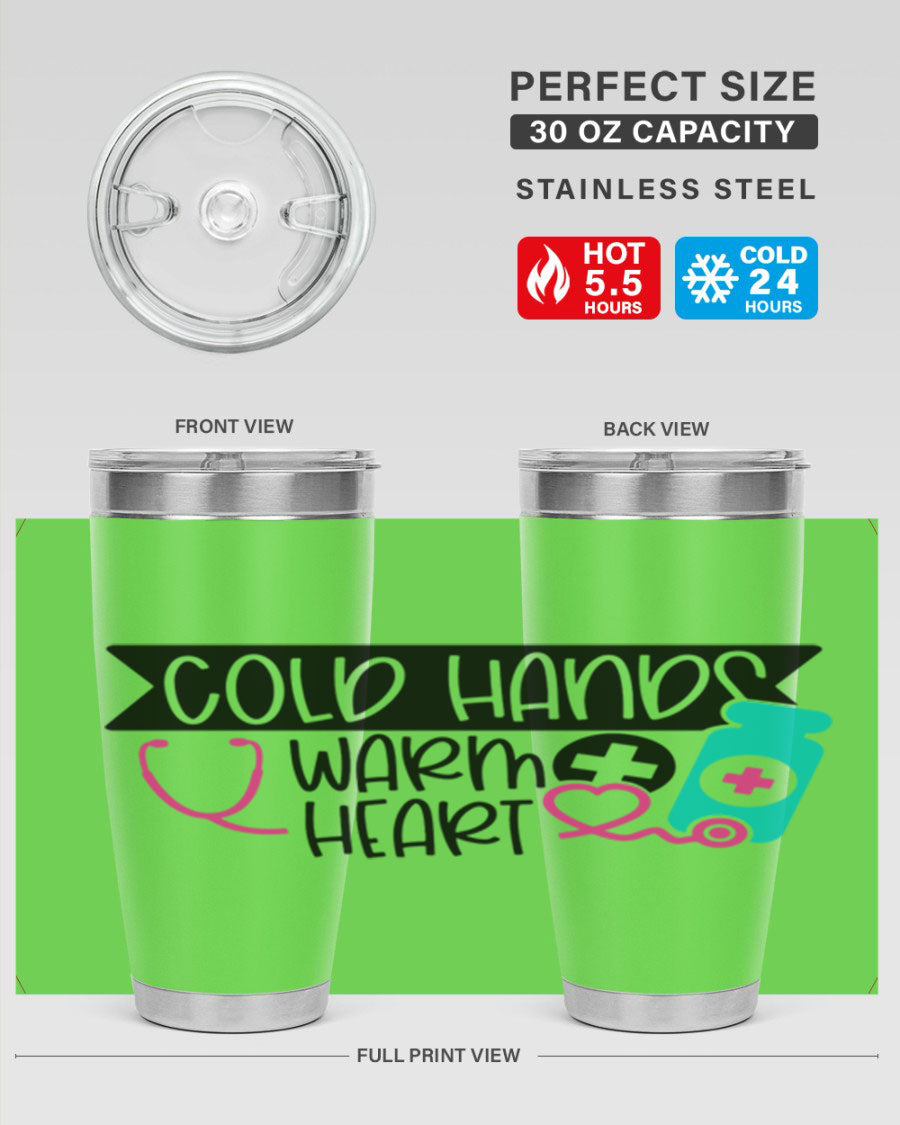 Cold Hands Warm Heart Style 205# tumbler featuring a double wall vacuum design, perfect for keeping drinks hot or cold.