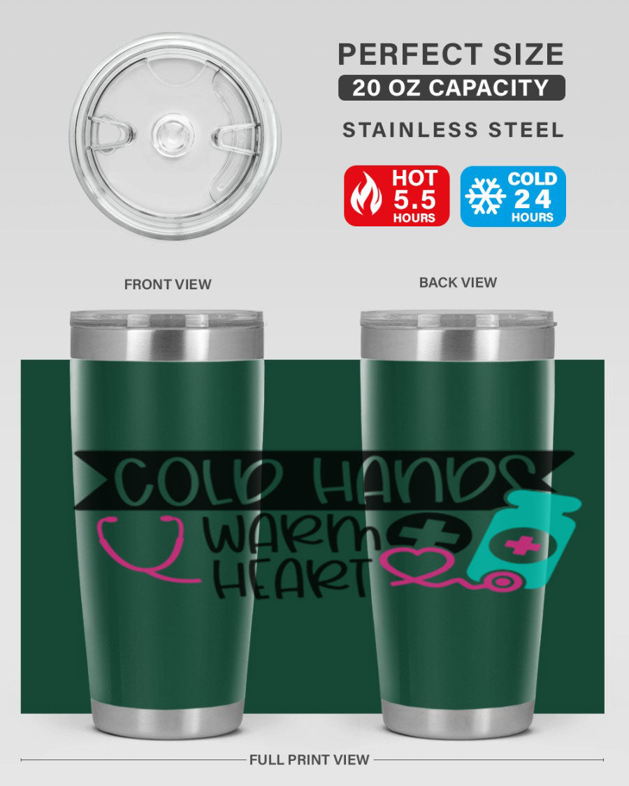 Cold Hands Warm Heart Style 205# tumbler featuring a double wall vacuum design, perfect for keeping drinks hot or cold.