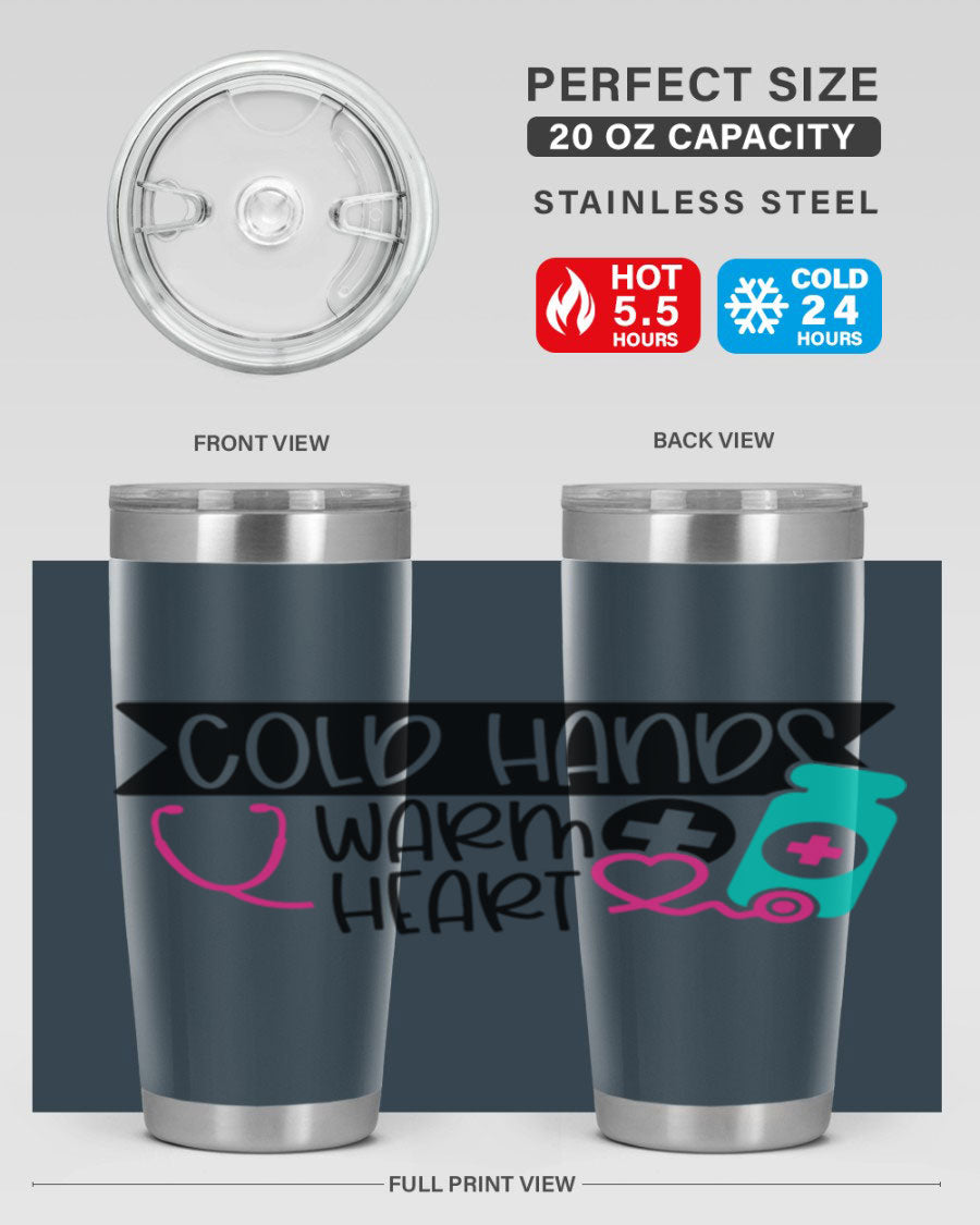 Cold Hands Warm Heart Style 205# tumbler featuring a double wall vacuum design, perfect for keeping drinks hot or cold.