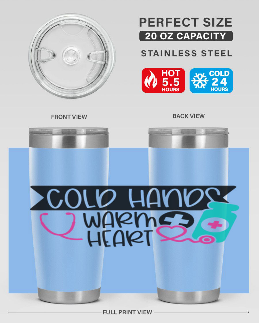 Cold Hands Warm Heart Style 205# tumbler featuring a double wall vacuum design, perfect for keeping drinks hot or cold.