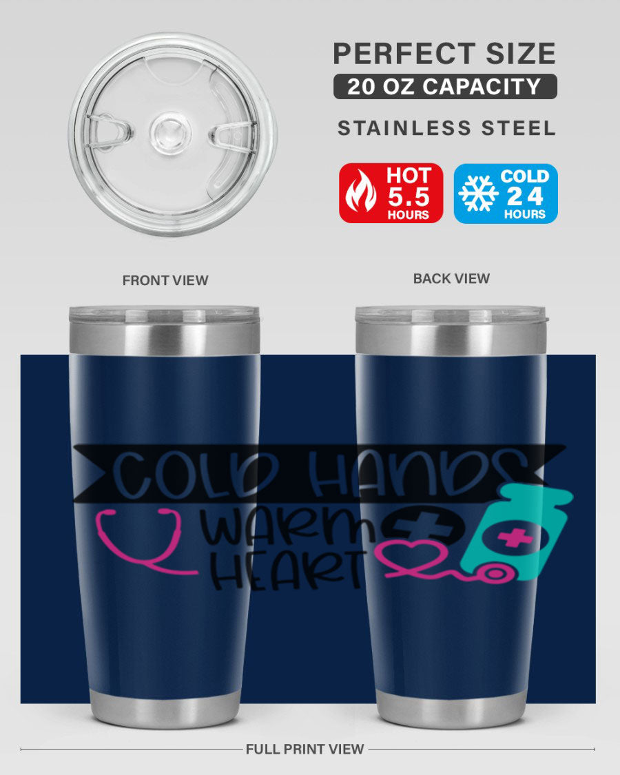 Cold Hands Warm Heart Style 205# tumbler featuring a double wall vacuum design, perfect for keeping drinks hot or cold.