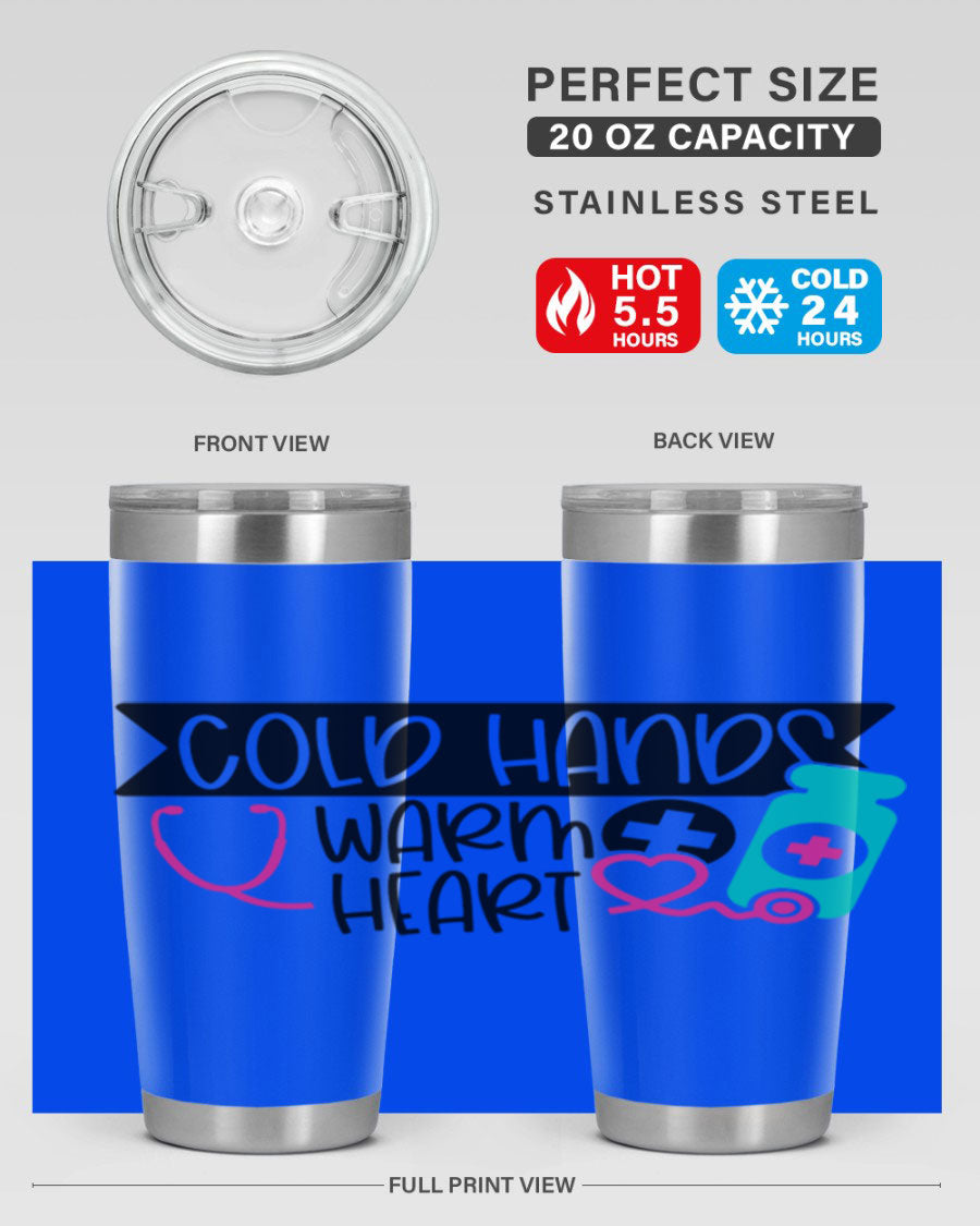 Cold Hands Warm Heart Style 205# tumbler featuring a double wall vacuum design, perfect for keeping drinks hot or cold.