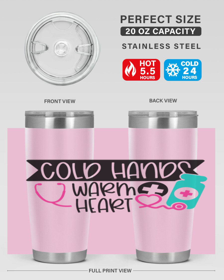 Cold Hands Warm Heart Style 205# tumbler featuring a double wall vacuum design, perfect for keeping drinks hot or cold.