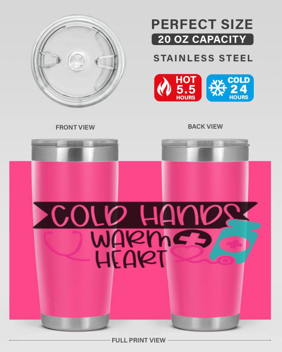 Cold Hands Warm Heart Style 205# tumbler featuring a double wall vacuum design, perfect for keeping drinks hot or cold.