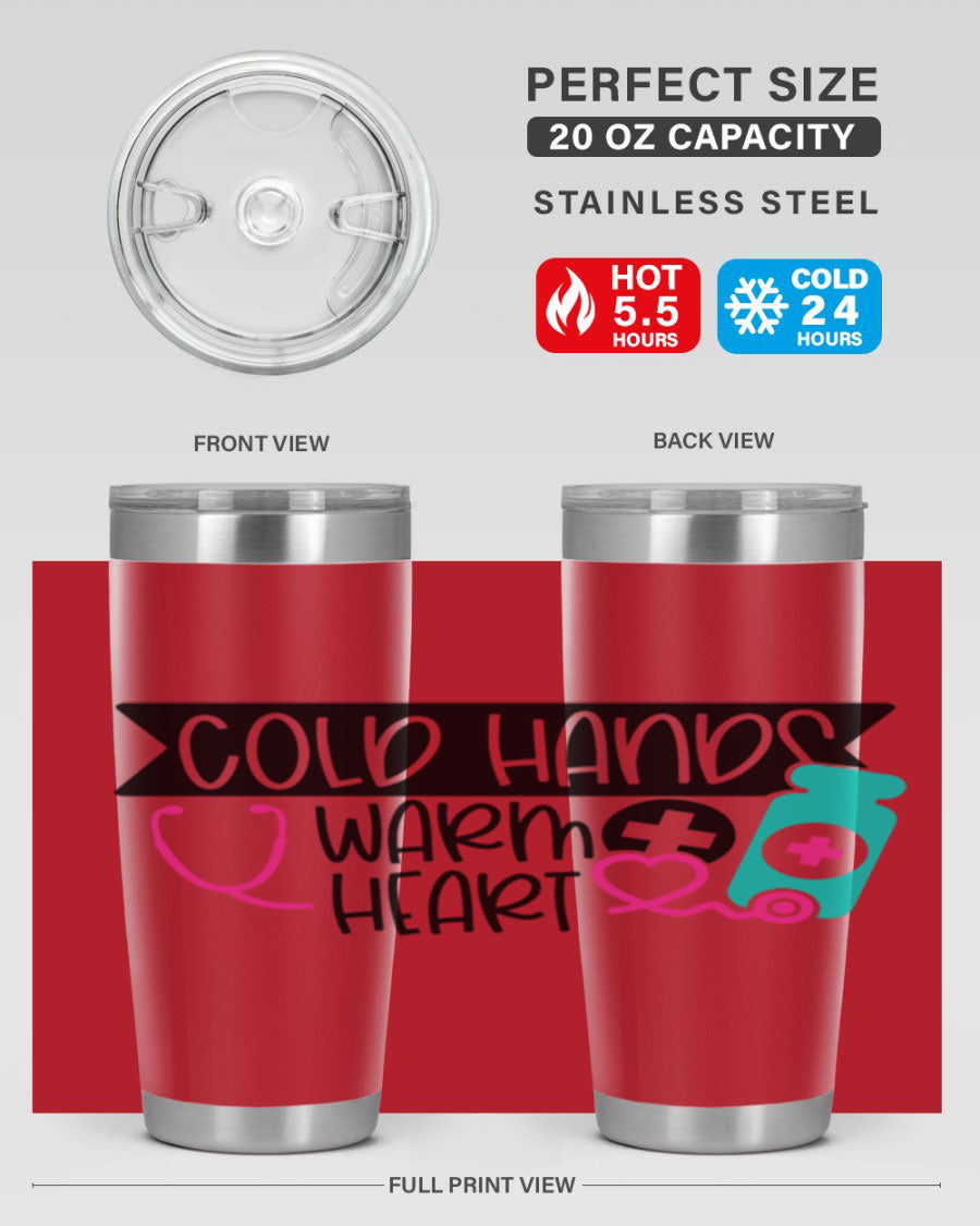 Cold Hands Warm Heart Style 205# tumbler featuring a double wall vacuum design, perfect for keeping drinks hot or cold.