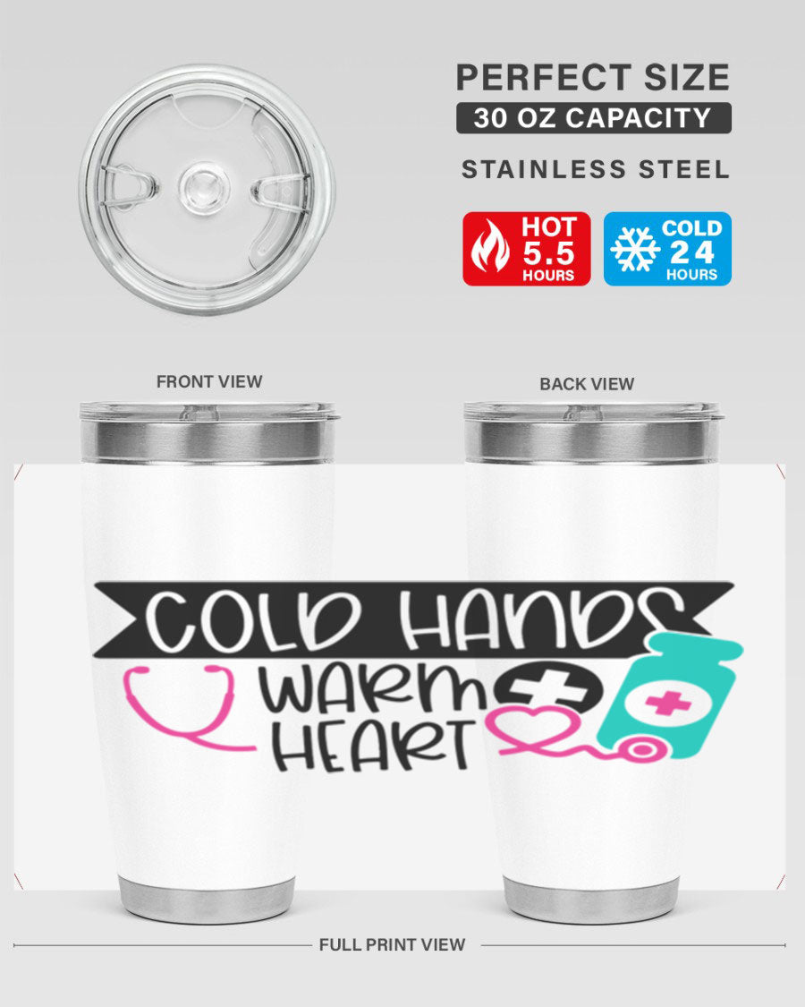 Cold Hands Warm Heart Style 205# tumbler featuring a double wall vacuum design, perfect for keeping drinks hot or cold.