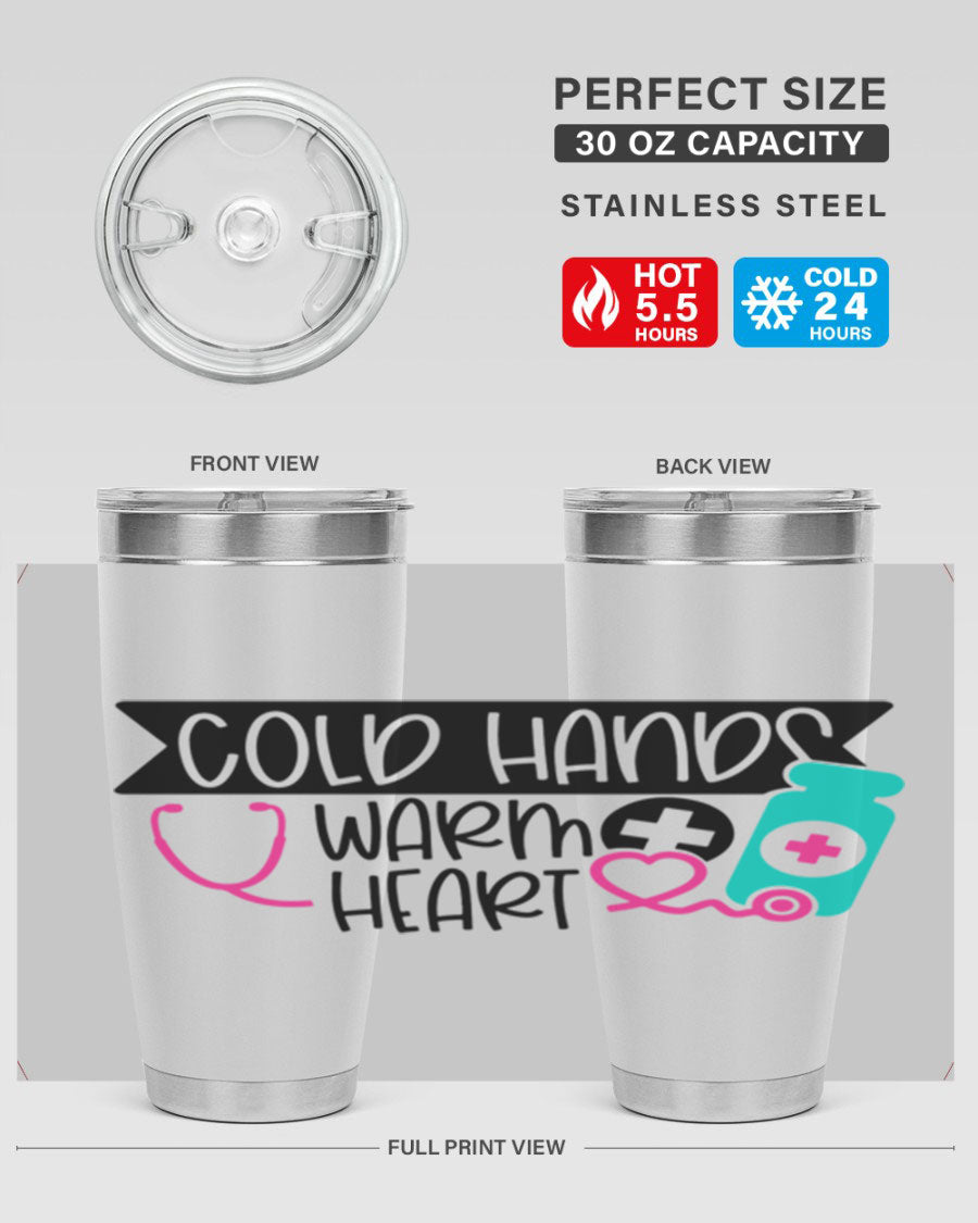Cold Hands Warm Heart Style 205# tumbler featuring a double wall vacuum design, perfect for keeping drinks hot or cold.